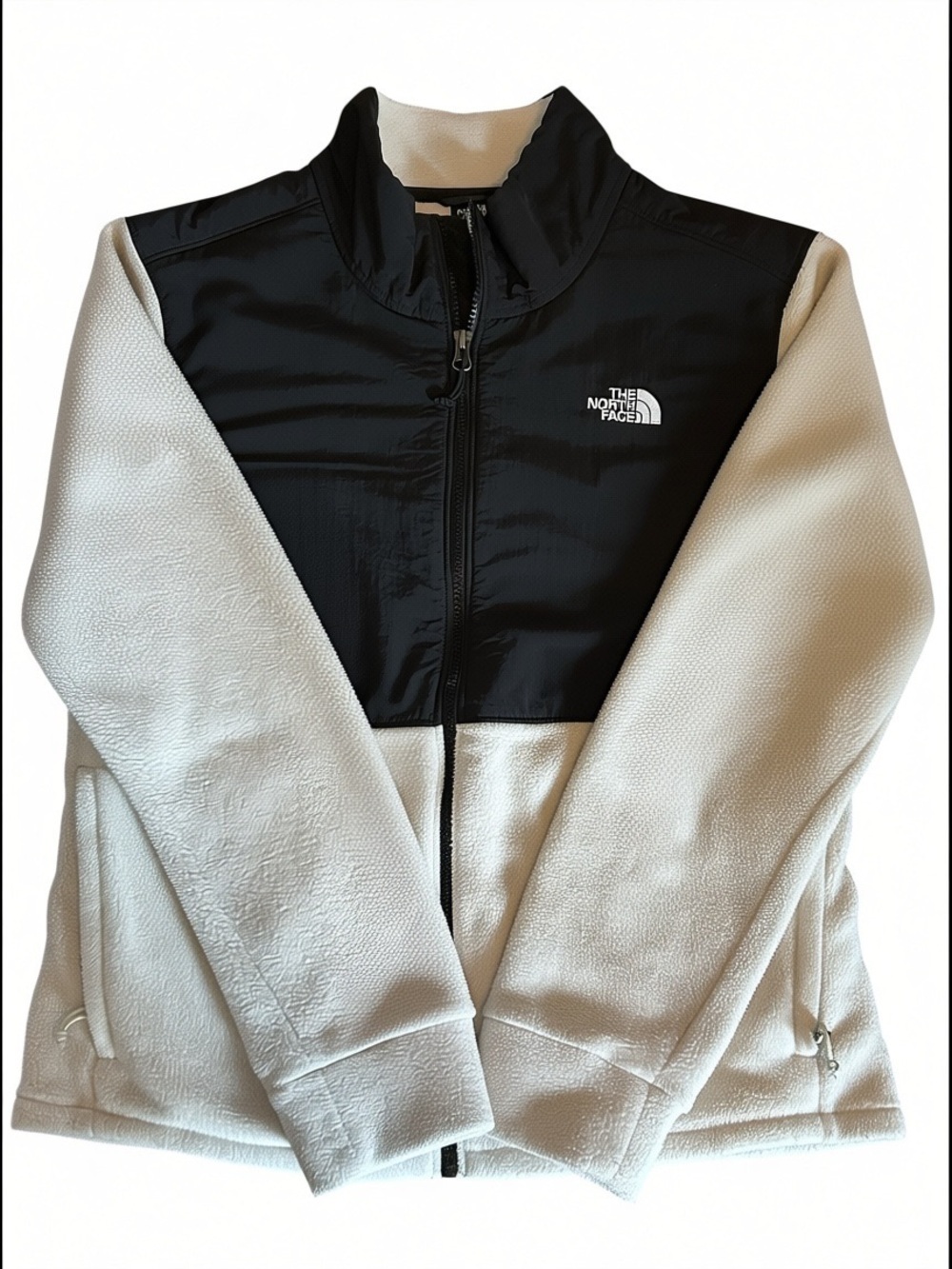 The North Face Black & Cream Teddy Fleece Jacket - Women's